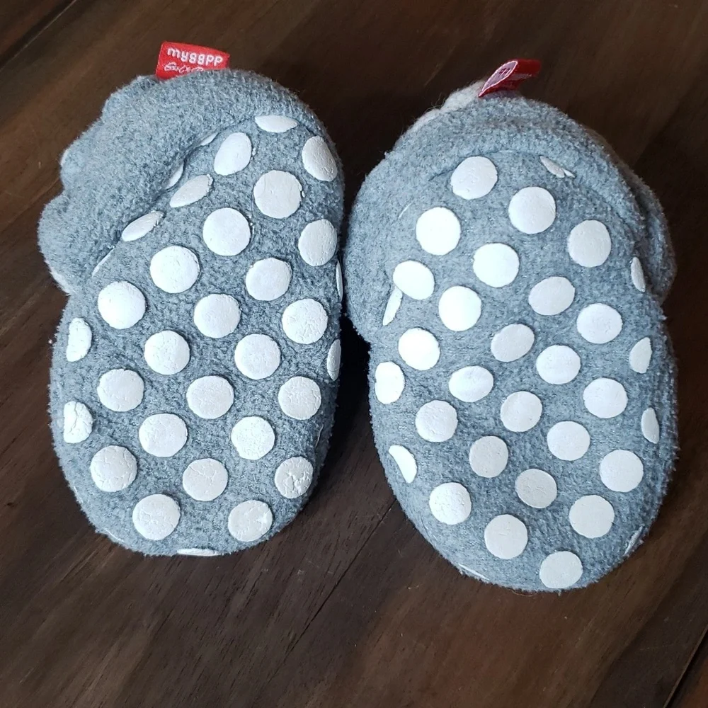 MYGGPP Polar Fleece Bootie Slippers Sz 6-12M